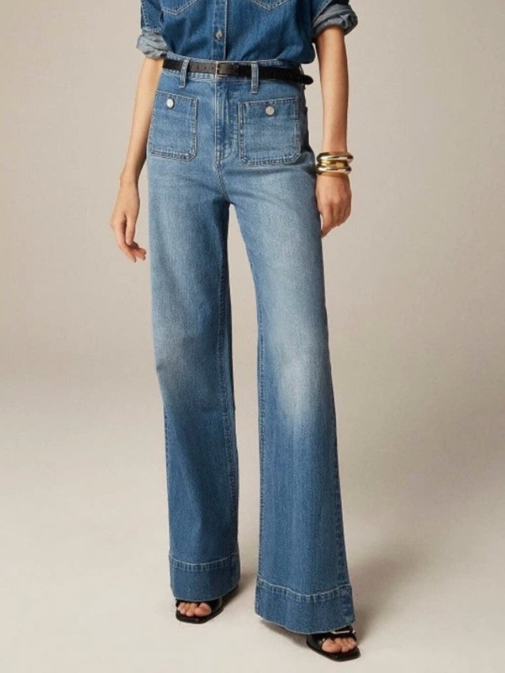 J. Crew Sailor Denim Trouser (High-Rise)